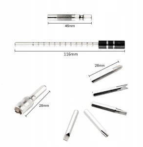 ZESTAW NARZĘDZI PRECYZYJNYCH Z BITAMI BSA-115 czarny 12