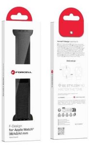 Pasek do Apple Watch Forcell F-Design FA14 magnetyczny stal 38 / 40 / 41 mm czarny 3