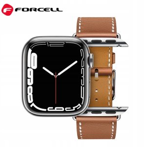 ForCell Pasek do Apple Watch Forcell F-Design FA20 dziurki skóra ekologiczna 42 / 44 / 45 / 49 mm brązowy 2