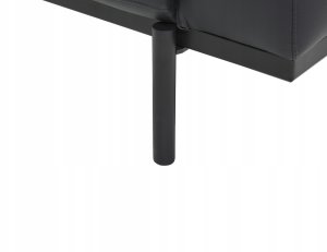 Sofa 2-osobowa ekoskóra czarna SOVIK 11