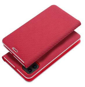 Kabura LUNA Book Carbon do IPHONE 16e (SE 4 2025) czerwony 3
