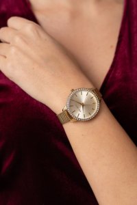 Zegarek damski Paul Lorens LARA 11312B2-4D1 skórzany pasek + siatka mesh 5