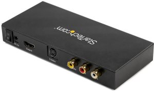 Adapter AV StarTech StarTech.com VID2HDCON2 S-Video oder Composite zu HDMI Konverter mit Audio (720p, NTSC & PAL, HDMI Upscaler, Mac & Windows) - Videokonverter - Composite Video, S-video - HDMI - Schwarz 2