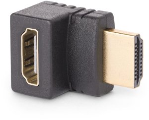 Adapter AV StarTech StarTech.com Down Angle HDMI 2.0 Adapter, 90-Degree HDMI Port Saver, M/F - High Speed - HDMI-Adapter - HDMI mannlich zu HDMI weiblich nach oben angewinkelt - Schwarz - Support von 4K 60 Hz, bi-direktional, Passiv 2