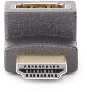 Adapter AV StarTech StarTech.com Down Angle HDMI 2.0 Adapter, 90-Degree HDMI Port Saver, M/F - High Speed - HDMI-Adapter - HDMI mannlich zu HDMI weiblich nach oben angewinkelt - Schwarz - Support von 4K 60 Hz, bi-direktional, Passiv 4