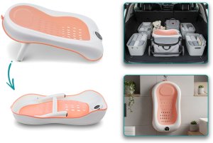 LEŻACZEK KĄPIELOWY Z TERMOMETREM HARMONY RÓŻOWY (4-3-18) 7