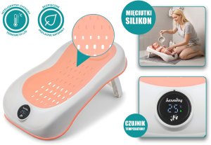 LEŻACZEK KĄPIELOWY Z TERMOMETREM HARMONY RÓŻOWY (4-3-18) 9