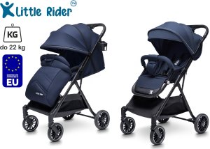 WÓZEK DZIECIĘCY SPACERÓWKA LITTLE RIDER ZEFIR GRANATOWY 2