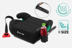 FOTELIK SAMOCHODOWY PODKŁADKA SIEDZISKO Z ISOFIX CZARNY R129 125-150 CM 5