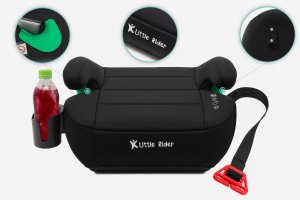 FOTELIK SAMOCHODOWY PODKŁADKA SIEDZISKO Z ISOFIX CZARNY R129 125-150 CM 6