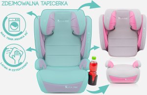 Fotelik samochodowy Stabilus FOTELIK SAMOCHODOWY MODEL BIANCA SZARO-RÓŻOWY R129 100-150 CM ISOFIX 6