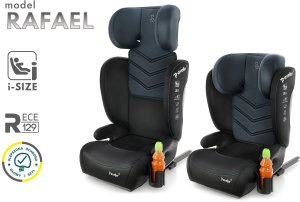 FOTELIK SAMOCHODOWY TRAVELLER KK ISOFIX R129 CZARNO-STALOWY 4