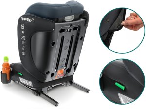 FOTELIK SAMOCHODOWY TRAVELLER KK ISOFIX R129 CZARNO-STALOWY 8