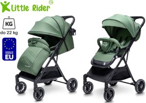 Wózek Globber WÓZEK DZIECIĘCY SPACERÓWKA LITTLE RIDER ZEFIR ZIELONY 5