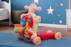 ZABAWKA CHODZIK/ROWER 4W1 RÓŻOWY 12M 5