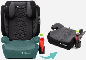 Fotelik samochodowy Monroe FOTELIK SAMOCHODOWY MODEL VINCENT SZARO-CZARNY PIKOWANY R129 100-150 CM ISOFIX 4