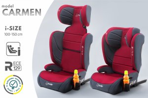 CARMEN FOTELIK SAMOCHODOWY PODSTAWKA 2w1 I SIZE 100-150 CM R129 ISOFIX 2