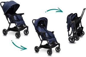 Wózek Globber WÓZEK DZIECIĘCY SPACERÓWKA LITTLE RIDER SIENA GRANATOWY 14
