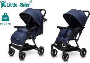 Wózek Globber WÓZEK DZIECIĘCY SPACERÓWKA LITTLE RIDER SIENA GRANATOWY 6