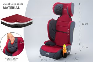 CARMEN FOTELIK SAMOCHODOWY PODSTAWKA 2w1 I SIZE 100-150 CM R129 5