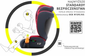 CARMEN FOTELIK SAMOCHODOWY PODSTAWKA 2w1 I SIZE 100-150 CM R129 6