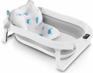 Primabobo WANIENKA DZIECIĘCA Z TERMOMETREM ORSETTO SZARA PODUSZKI RYBKI 4