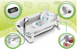 Primabobo WANIENKA DZIECIĘCA Z TERMOMETREM ORSETTO SZARA PODUSZKI RYBKI 8