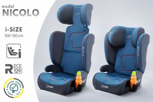 NICOLO FOTELIK SAMOCHODOWY PODSTAWKA 2w1 I SIZE 100-150 CM R129 2