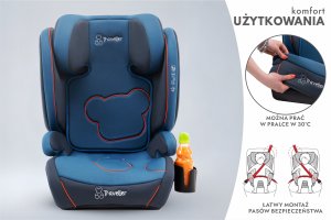 NICOLO FOTELIK SAMOCHODOWY PODSTAWKA 2w1 I SIZE 100-150 CM R129 4