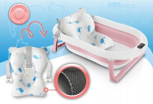 DWM WANIENKA DZIECIĘCA Z TERMOMETREM ORSETTO RÓŻOWA PODUSZKI RYBKI 11