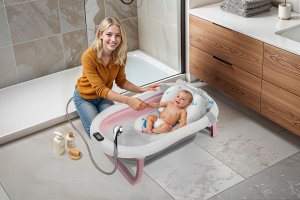 DWM WANIENKA DZIECIĘCA Z TERMOMETREM ORSETTO RÓŻOWA PODUSZKI RYBKI 3