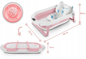 DWM WANIENKA DZIECIĘCA Z TERMOMETREM ORSETTO RÓŻOWA PODUSZKI RYBKI 9