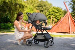 Wózek Mama Kids WÓZEK DZIECIĘCY SPACERÓWKA ORSETTO AURORA SZARY 4