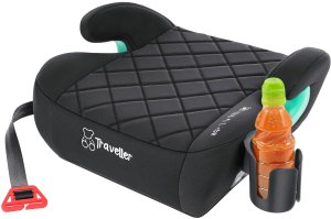 FOTELIK SAMOCHODOWY PODKŁADKA SIEDZISKO CZARNY PIKOWANY R129 125-150 CM 15