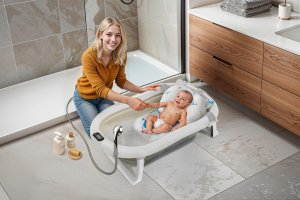 WANIENKA DZIECIĘCA Z TERMOMETREM ORSETTO BEŻOWA PODUSZKA DELFINKI 3