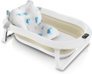 WANIENKA DZIECIĘCA Z TERMOMETREM ORSETTO BEŻOWA PODUSZKA DELFINKI 4