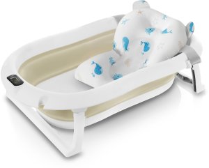 WANIENKA DZIECIĘCA Z TERMOMETREM ORSETTO BEŻOWA PODUSZKA DELFINKI 5