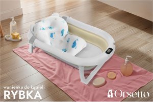 WANIENKA DZIECIĘCA Z TERMOMETREM ORSETTO BEŻOWA PODUSZKA DELFINKI 7