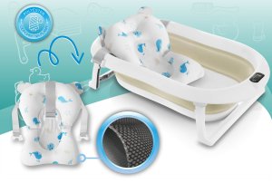 WANIENKA DZIECIĘCA Z TERMOMETREM ORSETTO BEŻOWA PODUSZKA DELFINKI 10