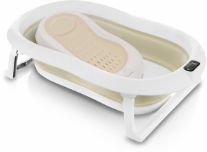 Primabobo Wanienka dziecięca z termometrem Harmony beżowa leżaczek 8