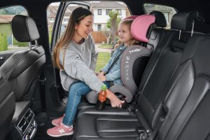 Fotelik samochodowy Cybex FOTELIK SAMOCHODOWY TRAVELLER Szaro-różowy Z ISOFIX KK 3