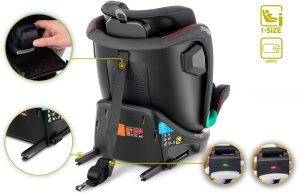 Fotelik samochodowy Sparco Fotelik Samochodowy Obrotowy TR CZARNO-SZARY 11