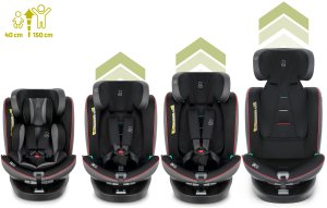 Fotelik samochodowy Sparco Fotelik Samochodowy Obrotowy TR CZARNO-SZARY 8