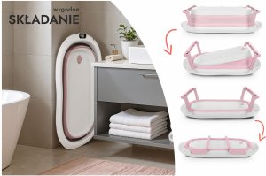 OEM WANIENKA DZIECIĘCA Z TERMOMETREM HARMONY RÓŻOWA LEŻACZEK 10