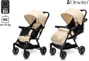 WÓZEK DZIECIĘCY SPACERÓWKA ORSETTO LUNA PIASKOWY 6