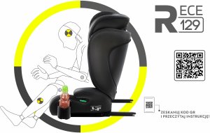 Fotelik samochodowy Stabilus EZIO FOTELIK SAMOCHODOWY PODSTAWKA 2w1 I SIZE 100-150 CM R129 ISOFIX 9