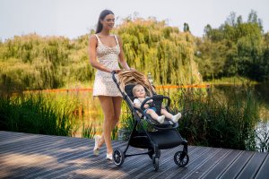 WÓZEK DZIECIĘCY SPACERÓWKA ORSETTO AURORA PIASKOWY 4