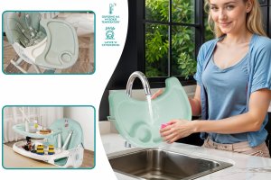 FUN BABY KRZESEŁKO DO KARMIENIA FUNKCJĄ BUJACZKA DLA DZIECI 6W1 SKŁADANE ZIELONE 10