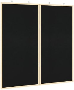 vidaXL Chalkboard: Tablica kredowa Czarny 80 x 1.4 x 80 cm 2