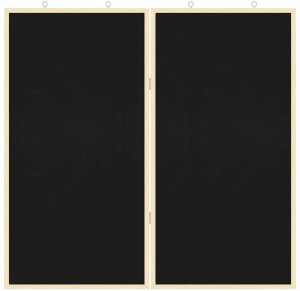 vidaXL Chalkboard: Tablica kredowa Czarny 80 x 1.4 x 80 cm 4